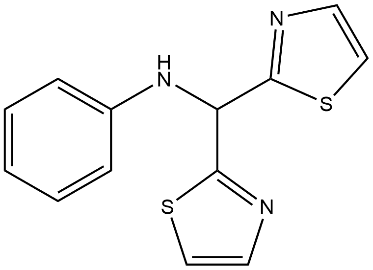 2-Thiazolemethanamine, N-phenyl-α-2-thiazolyl- 结构式