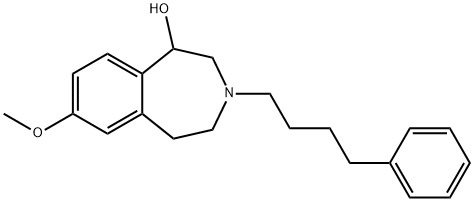 1H-3-Benzazepin-1-ol, 2,3,4,5-tetrahydro-7-methoxy-3-(4-phenylbutyl)- 结构式