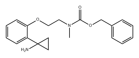 Carbamic acid, N-[2-[2-(1-aminocyclopropyl)phenoxy]ethyl]-N-methyl-, phenylmethyl ester 结构式