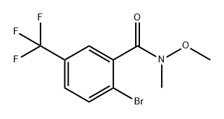 Benzamide, 2-bromo-N-methoxy-N-methyl-5-(trifluoromethyl)- 结构式