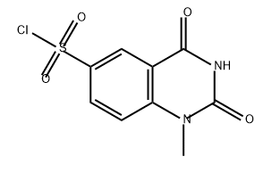 6-Quinazolinesulfonyl chloride, 1,2,3,4-tetrahydro-1-methyl-2,4-dioxo- 结构式