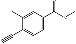 4-乙炔基-3-甲基苯甲酸甲酯 结构式