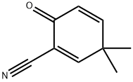 1,4-Cyclohexadiene-1-carbonitrile, 3,3-dimethyl-6-oxo- 结构式
