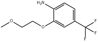 2-(2-甲氧基乙氧基)-4-(三氟甲基)苯胺 结构式