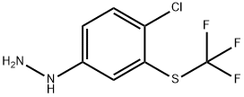 1-(4-Chloro-3-(trifluoromethylthio)phenyl)hydrazine 结构式