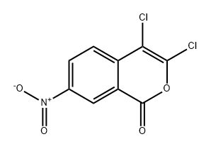 3,4-二氯-7-硝基-1H-异色-1-酮 结构式