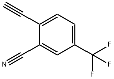 2-乙炔基-5-(三氟甲基)苄腈 结构式