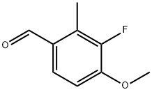 3-氟-4-甲氧基-2-甲基苯甲醛 结构式