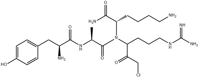 tyrosyl-alanyl-lysyl-arginine chloromethyl ketone 结构式