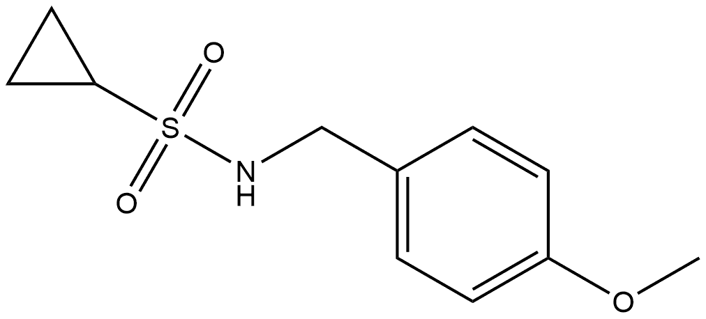 N-[(4-Methoxyphenyl)methyl]cyclopropanesulfonamide 结构式