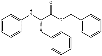 L-Phenylalanine, N-phenyl-, phenylmethyl ester 结构式