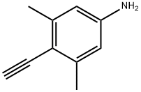 4-乙炔基-3,5-二甲基苯胺 结构式