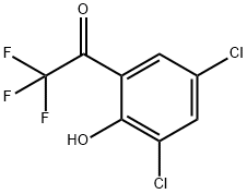 Ethanone, 1-(3,5-dichloro-2-hydroxyphenyl)-2,2,2-trifluoro- 结构式