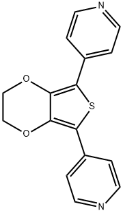 2,5-BIS(4-PYRIDYL)-3,4-ETHYLENEDIOXYTHIOPHENE 结构式