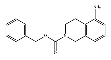 2(1H)-Isoquinolinecarboxylic acid, 5-amino-3,4-dihydro-, phenylmethyl ester 结构式