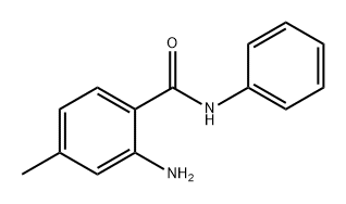 2-氨基-4-甲基-N-苯基苯甲酰胺 结构式