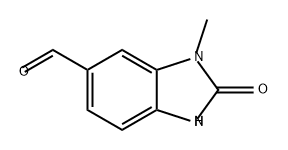 3-甲基-2-氧代-2,3-二氢-1H-苯并[D]咪唑-5-甲醛 结构式