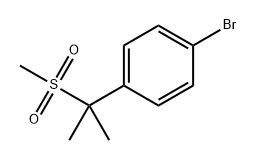 1-溴-4-(2-(甲磺酰基)丙-2-基)苯 结构式