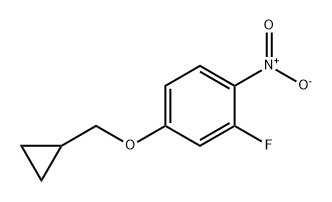 Benzene, 4-(cyclopropylmethoxy)-2-fluoro-1-nitro- 结构式