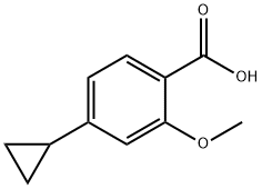 4-环丙基-2-甲氧基苯甲酸 结构式