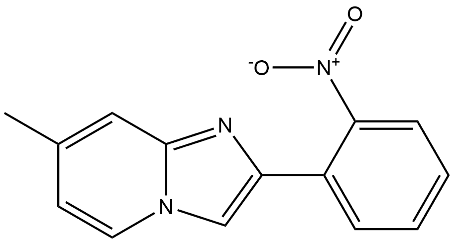 7-甲基-2-(2-硝基苯基)咪唑并[1,2-A]吡啶 结构式