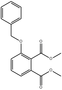 1,2-Benzenedicarboxylic acid, 3-(phenylmethoxy)-, 1,2-dimethyl ester 结构式