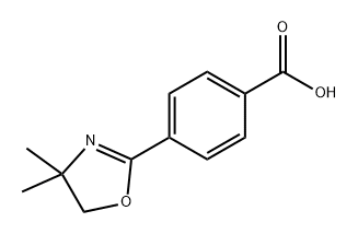 4-(4,4-二甲基-4,5-二氢噁唑-2-基)苯甲酸 结构式