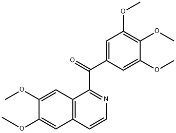 (6,7-dimethoxyisoquinolin-1-yl)(3,4,5-trimethoxyphenyl)methanone 结构式