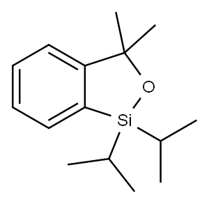 2,1-Benzoxasilole, 1,3-dihydro-3,3-dimethyl-1,1-bis(1-methylethyl)- 结构式
