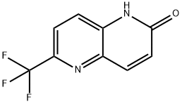 6-(三氟甲基)-1,5-萘啶-2(1H)-酮 结构式