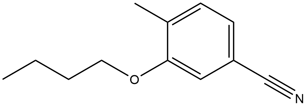 3-Butoxy-4-methylbenzonitrile 结构式