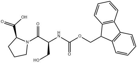 L-Proline, N-[(9H-fluoren-9-ylmethoxy)carbonyl]-L-seryl- 结构式