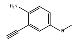 2-乙炔基-4-甲氧基苯胺 结构式