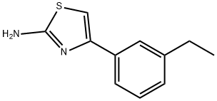4-(3-乙基苯基)-1,3-噻唑-2-胺 结构式