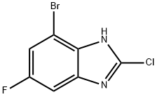 7-溴-2-氯-5-氟-1H-苯并[D]咪唑 结构式