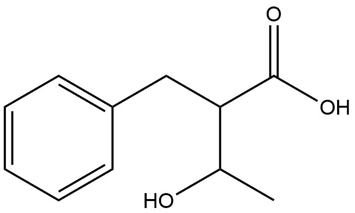 Benzenepropanoic acid, α-(1-hydroxyethyl)- 结构式