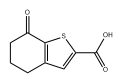 7-氧-4,5,6,7-四氢苯并[B]噻吩-2-羧酸 结构式