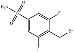 Benzenesulfonamide, 4-(bromomethyl)-3,5-difluoro- 结构式