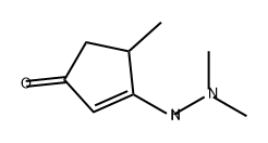 2-Cyclopenten-1-one, 3-(2,2-dimethylhydrazinyl)-4-methyl- 结构式