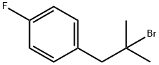 1-(2-溴-2-甲基丙基)-4-氟苯 结构式