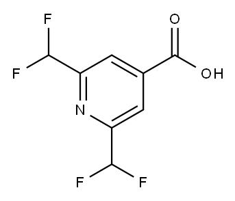 2,6-双(二氟甲基)异烟酸 结构式
