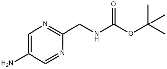 ((5-氨基嘧啶-2-基)甲基)氨基甲酸叔丁酯 结构式