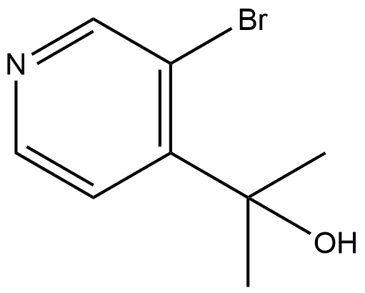 2-(3-BROMOPYRIDIN-4-YL)PROPAN-2-OL 结构式