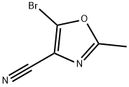 5-溴-2-甲基噁唑-4-腈 结构式