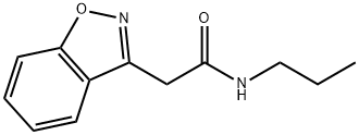 1,2-Benzisoxazole-3-acetamide, N-propyl- 结构式
