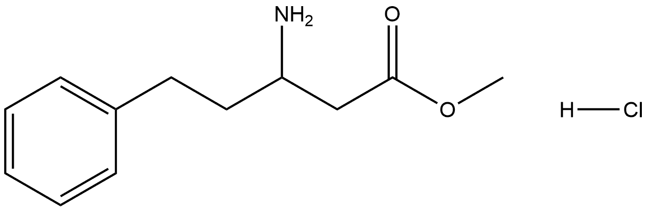 Methyl?3-amino-5-phenylpentanoate hydrochloride 结构式