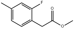 Benzeneacetic acid, 2-fluoro-4-methyl-, methyl ester 结构式