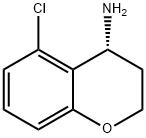 2H-1-Benzopyran-4-amine, 5-chloro-3,4-dihydro-, (4R)- 结构式