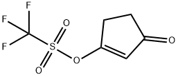 Methanesulfonic acid, 1,1,1-trifluoro-, 3-oxo-1-cyclopenten-1-yl ester 结构式
