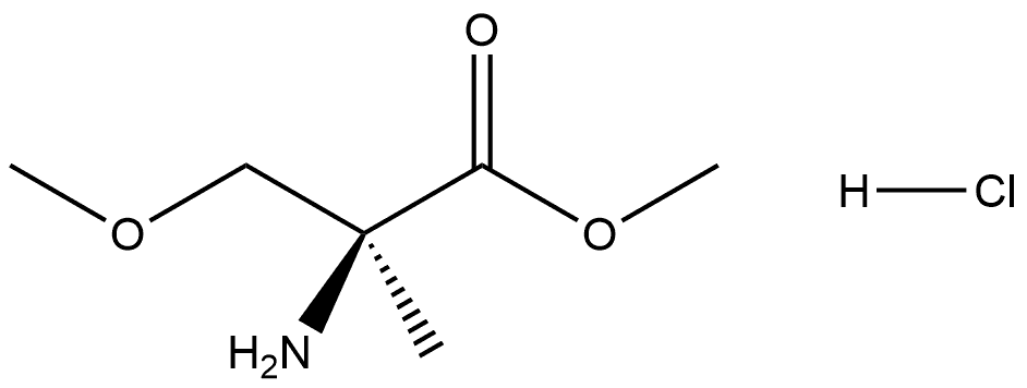 methyl (S)-2-amino-3-methoxy-2-methylpropanoate hydrochloride 结构式